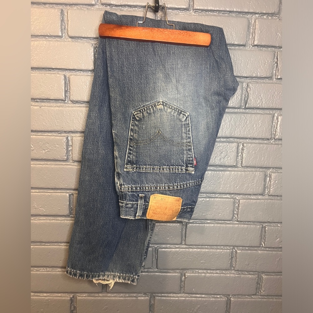 Levis 505 Jeans Regular Fit Straight Leg 100% Cotton Denim Mens 32 x 32